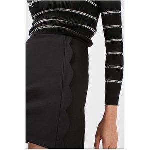 NWT Topshop scallop skirt